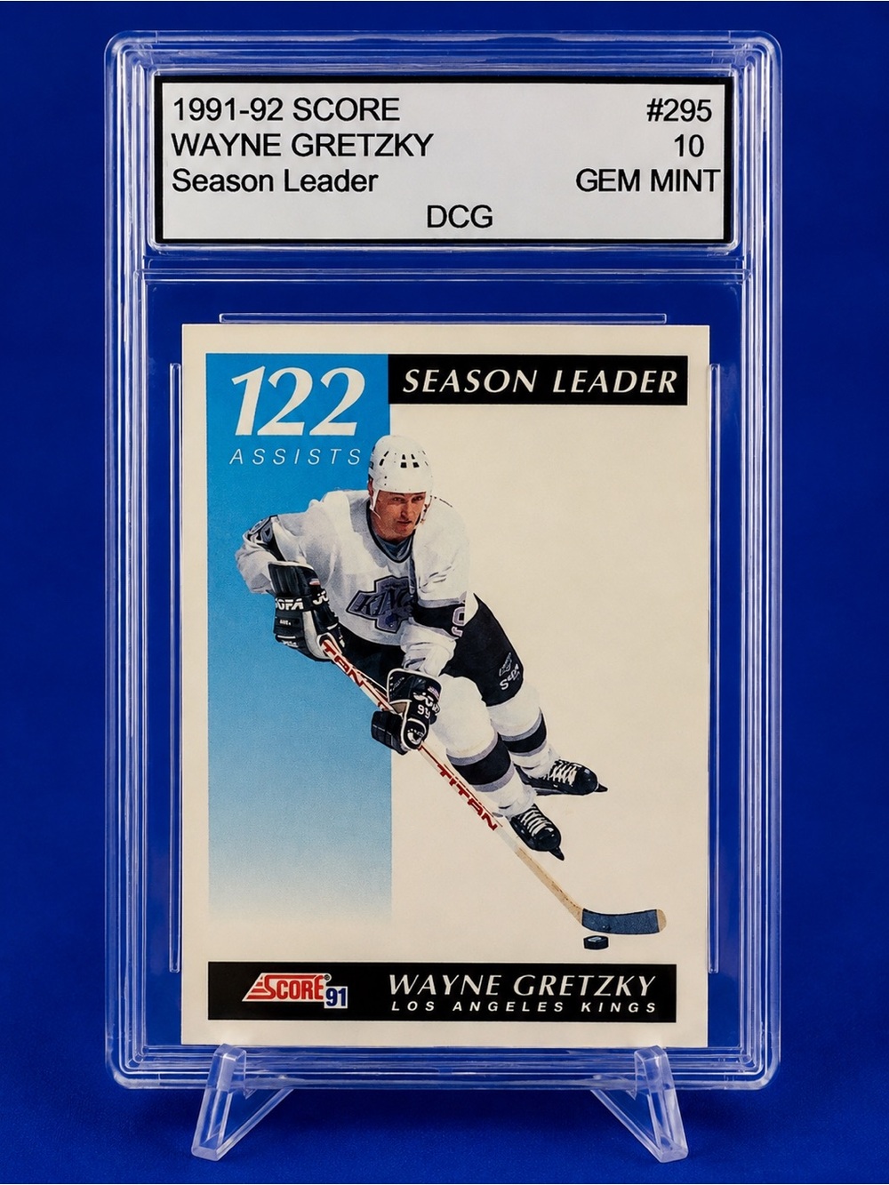 Wayne Gretzky Season Leader Trading Card - 1991-92 Score